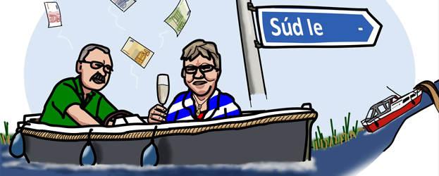 Cartoon over Súd Ie-project