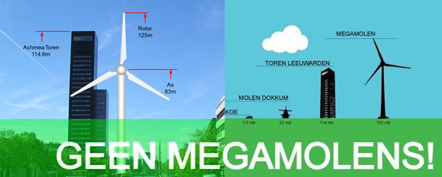 Verzet tegen windturbineplannen bij Rinsumageest