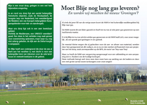 Lees meer over het artikel S!N steunt kritische zienswijze gemeente op gaswinningsplan Blija