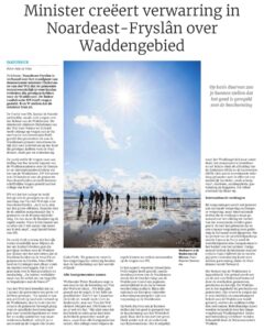 Lees meer over het artikel “Minister creëert verwarring in Noardeast-Fryslân over Waddengebied”