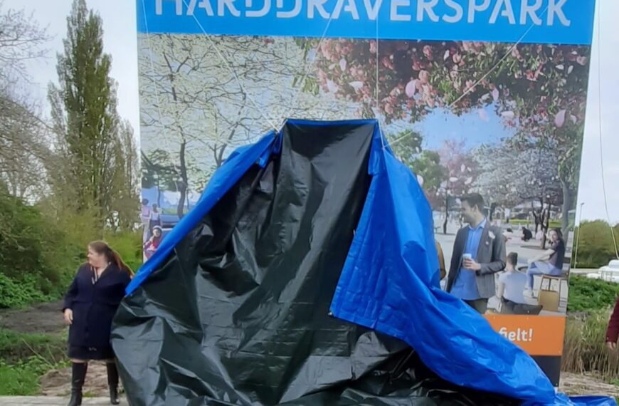 Onthulling bouwbord Harddraverspark